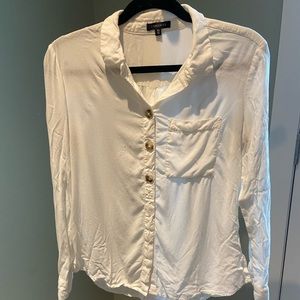 White button down long sleeve dynamite